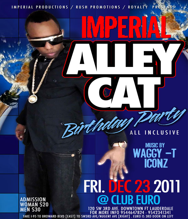 Alley Cat Bday Bash Dec 23 Club Euro