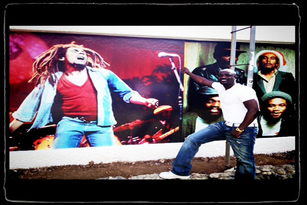 Akon  in Jamaica Recording With The  Marleys