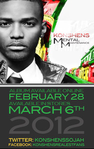 Konshens album Mental Mantainance debuts today