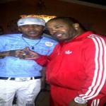 photos of busta rhymes with Vybz kartel @ don corleon studio