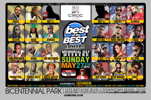 Best of the best concert miami 2012