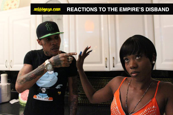 First REACTIONS TO VYBZ KARTEL DISBANDING THE EMPIRE