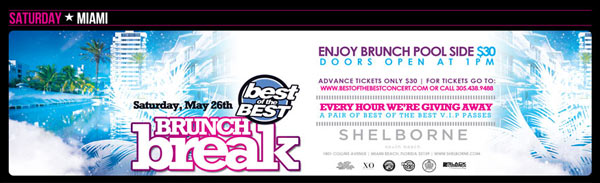 May 26 miami brunch pool party memorial day weekend