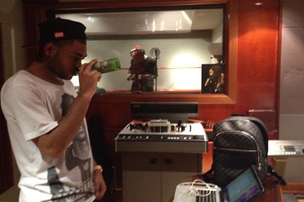 Kano in Jamaica recording with Elephant man june 2012