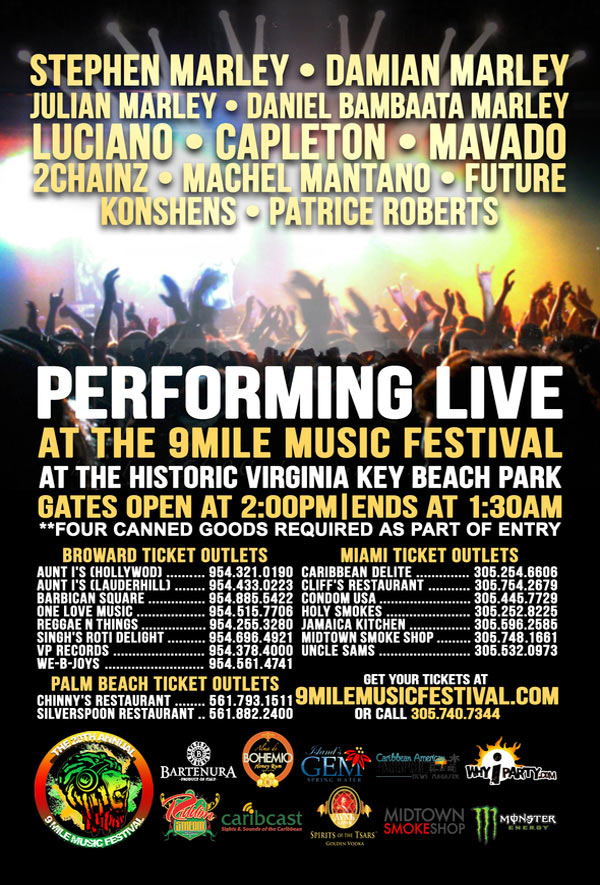 20 TH ANNUAL NINE MILE MUSIC FESTIVAL 2013 MAIMI 2CHAINZ FUTURE