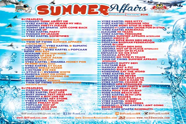 DJ-FearLess-&-Chinese-Assassin-Djs---Summer-Affairs-Dancehall Mixtape---Back