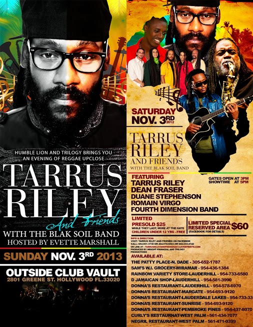 TARRUS riley & friends sunday nov 3 2013