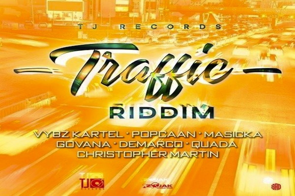 TRAFFIC-RIDDIM-MIX TJ RECORDS VYBZ KARTEL POPCAAN DEMARCO