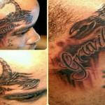 Tommy Lee Sparta Gravity Face Tattoo