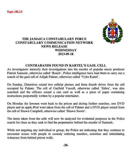 VYBZ KARTEL LATEST NEWS SEPT 2013