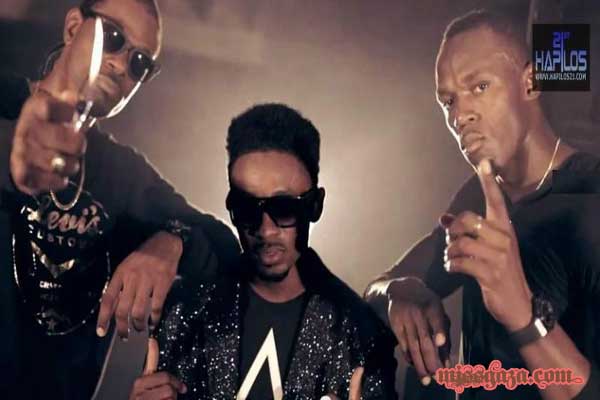 chris martin usain bolt and germaine Gonzales My friend Dem Offiicial Video feb 2013