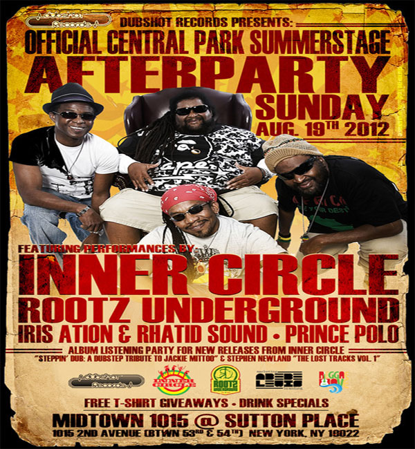 inner circle free concert Central Park sun aug 19