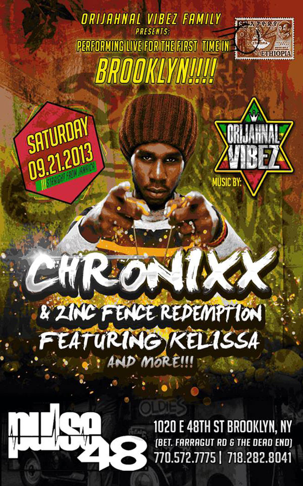 orijahnal vibez family chronixx live in brooklyn sept 21 2013