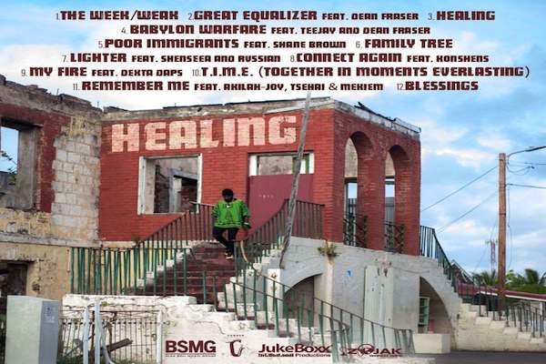 tarrus riley reggae studio album healing artwork