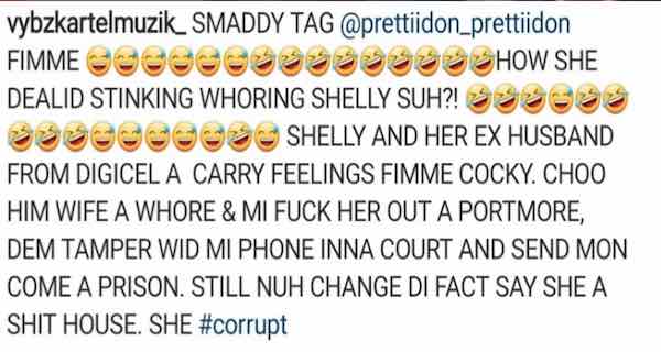vybz kartel accuses shelly ann curran of sending him to jail