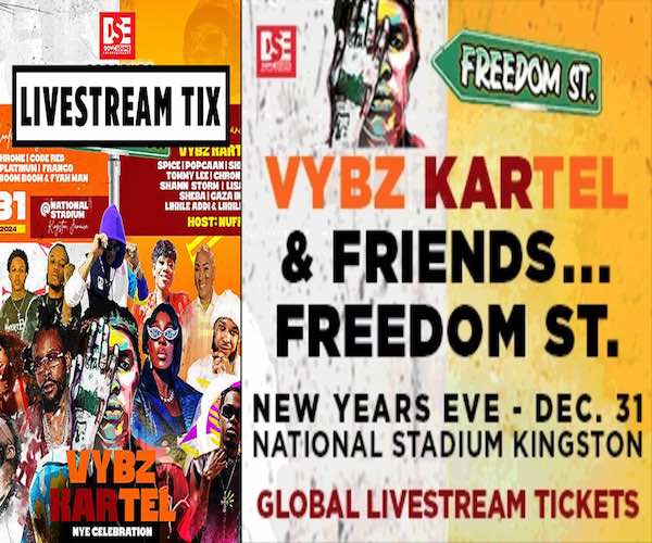 vybz kartel freedom street concert 31 december 2024